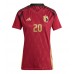 Belgium Lois Openda #20 Replica Home Shirt Ladies Euro 2024 Short Sleeve